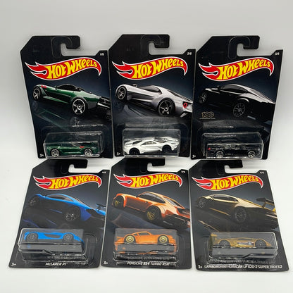 Hot Wheels - 2020 Exotics / Supercars Series - Walmart Exclusive Complete Set of 6