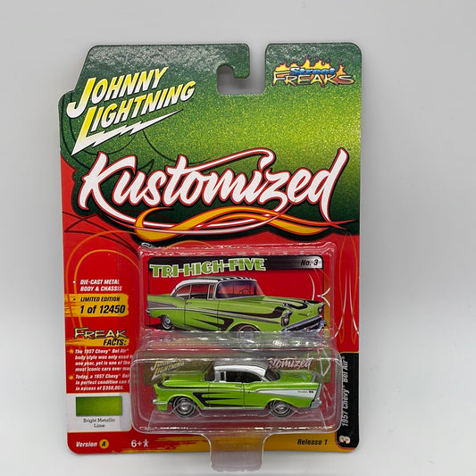 Johnny Lightning - 2022 Release 1 - Kustomized - 1967 Chevy Bel Air - Green