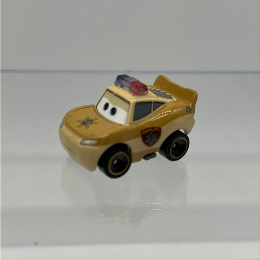 Disney Pixar Cars Movie On The Road Metal Mini Racers - Loose Lightning McQueen Deputy Hazzard