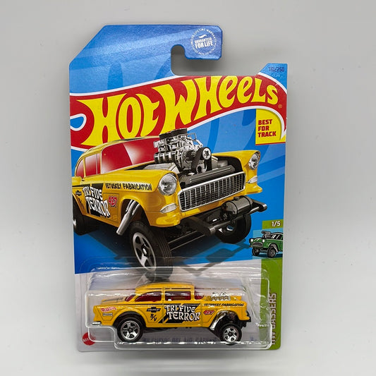 Hot Wheels Mainline - 2023 F Case - ‘55 Chevy Bel Air Gasser - Tri Five Terror