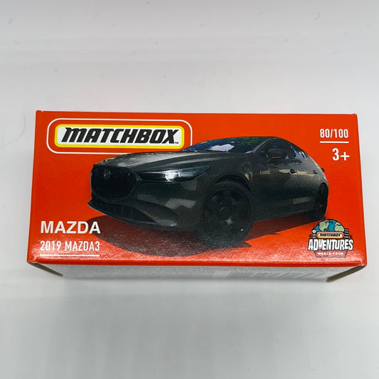 Matchbox Power Grabs - #80/100 - 2019 Mazda 3 - Gray