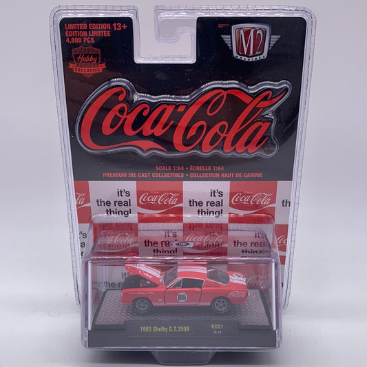 M2 Machines Acrylic Boxed Car - Coca-Cola Race Cars Series RC01 - 1965 Shelby G.T.350R