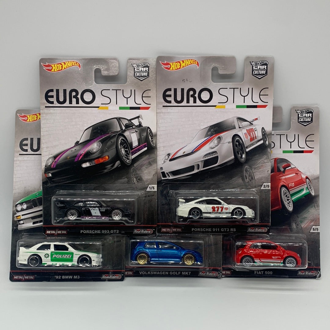 Hot Wheels Car Culture - Euro Style Premium Set of 5