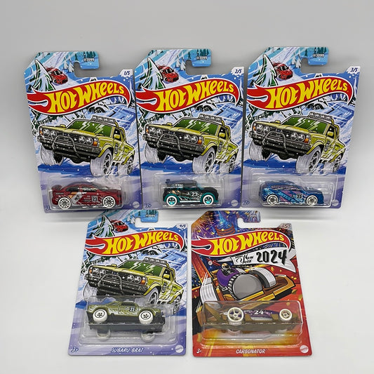 Hot Wheels - 2023 Holiday Christmas Series Complete Set of 5