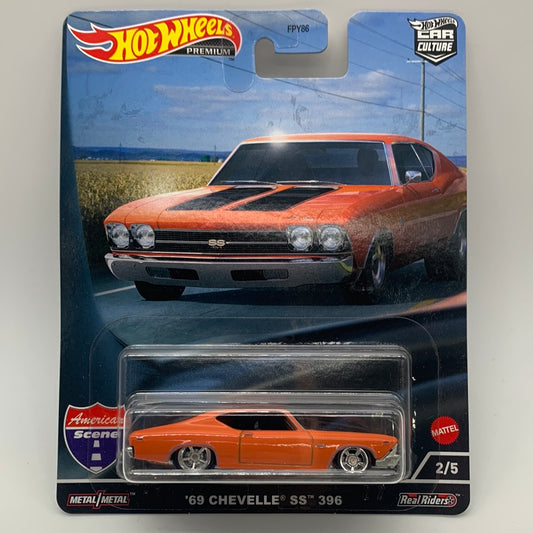 Hot Wheels Car Culture Premium - American Scene Series Single - #2/5 - ‘69 Chevelle SS 396
