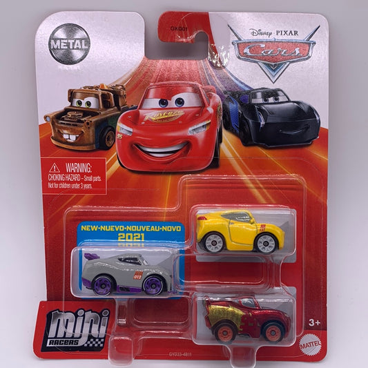 Disney Pixar Cars Movie - Metal Mini Racers 3 Pack - Rusteze Racing Center Series