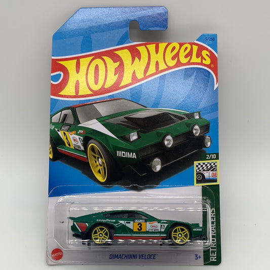 Hot Wheels Mainline - 2023 A Case International Cards - Green Dimachinni Veloce