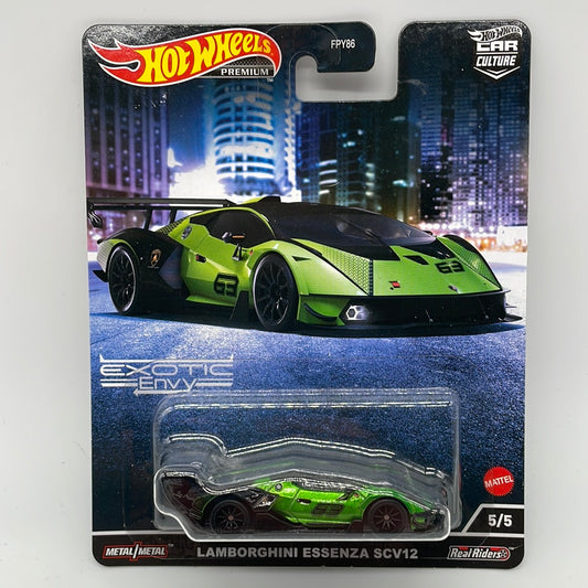 Hot Wheels Car Culture Premium - 2022 Exotic Envy Series - #5/5 - Lamborghini Essenza SCV12