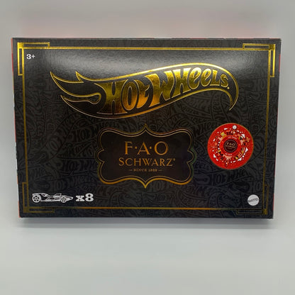 Hot Wheels - 2022 FAO Schwarz Exclusive Holiday Gold Boxed Set of 8 Cars