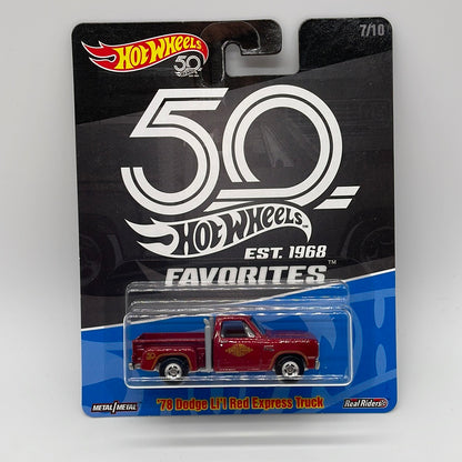 Hot Wheels Premium - 50th Favorites - #7/10 - ‘78 Dodge Li’l Red Express Truck