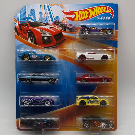 Hot Wheels 9 Pack Blister Pack - 2015 w/ Black Flame Bone Shaker