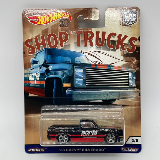Hot Wheels Car Culture Premium - Shop Trucks Series Single - #3/5 - ‘83 Chevy Silverado