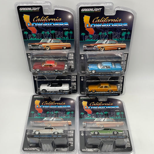 GreenLight California Lowriders Series 2 - Complete Set of 6