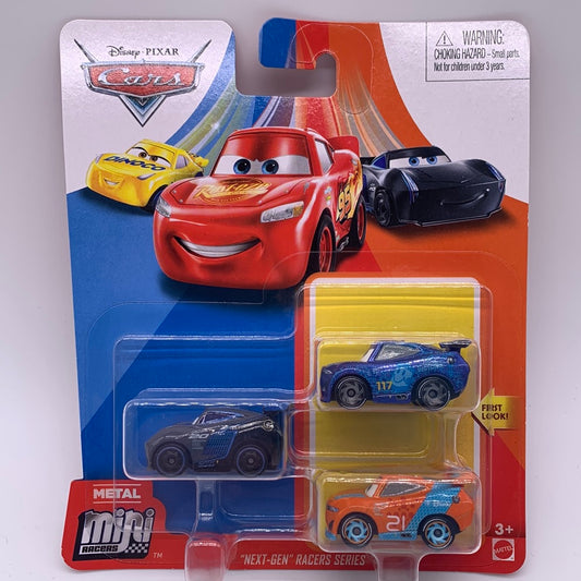 Disney Pixar Cars Movie - Metal Mini Racers 3 Pack - “Next-Gen” Racers 2020 Series