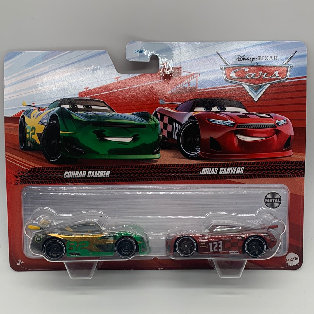 Disney Pixar Cars Movie - Two Pack - Conrad Camber & Jonas Carvers