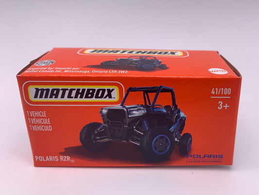 Matchbox Power Grabs - #41/100 - Blue Polaris RZR