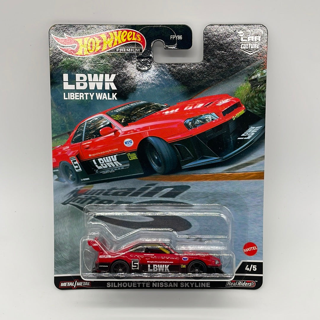 Hot Wheels Car Culture - Mountain Drifters Premium Series - #4/5 LB-ER34 Super Silhouette Nissan Skyline