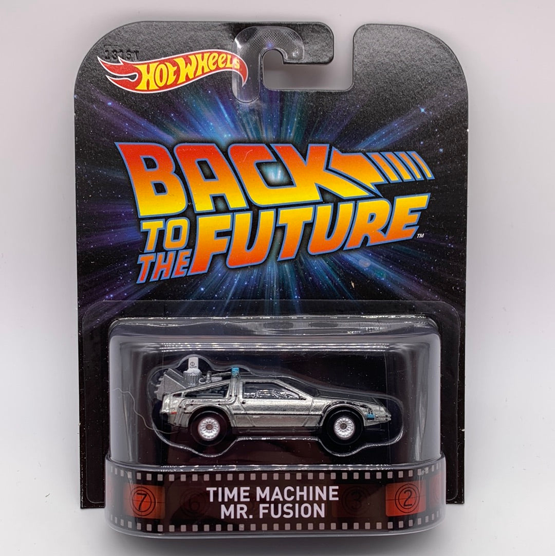 Hot Wheels 2014 Retro Entertainment Premium - Back to the Future Movie - Time Machine Mr. Fusion Delorean