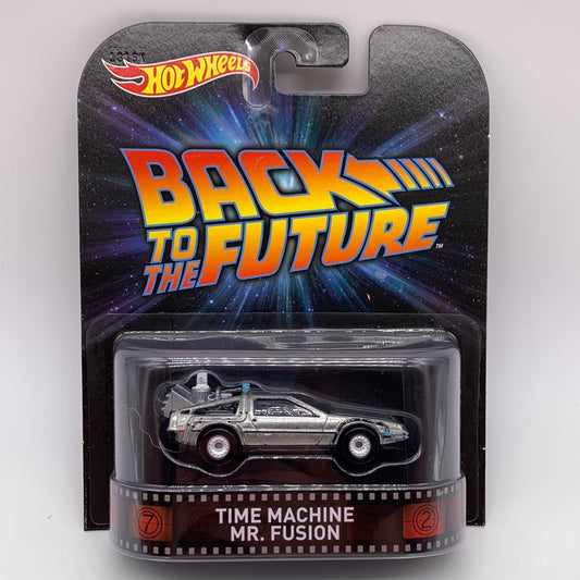 Hot Wheels 2014 Retro Entertainment Premium Single - Back to the Future Movie - Time Machine Mr. Fusion Delorean