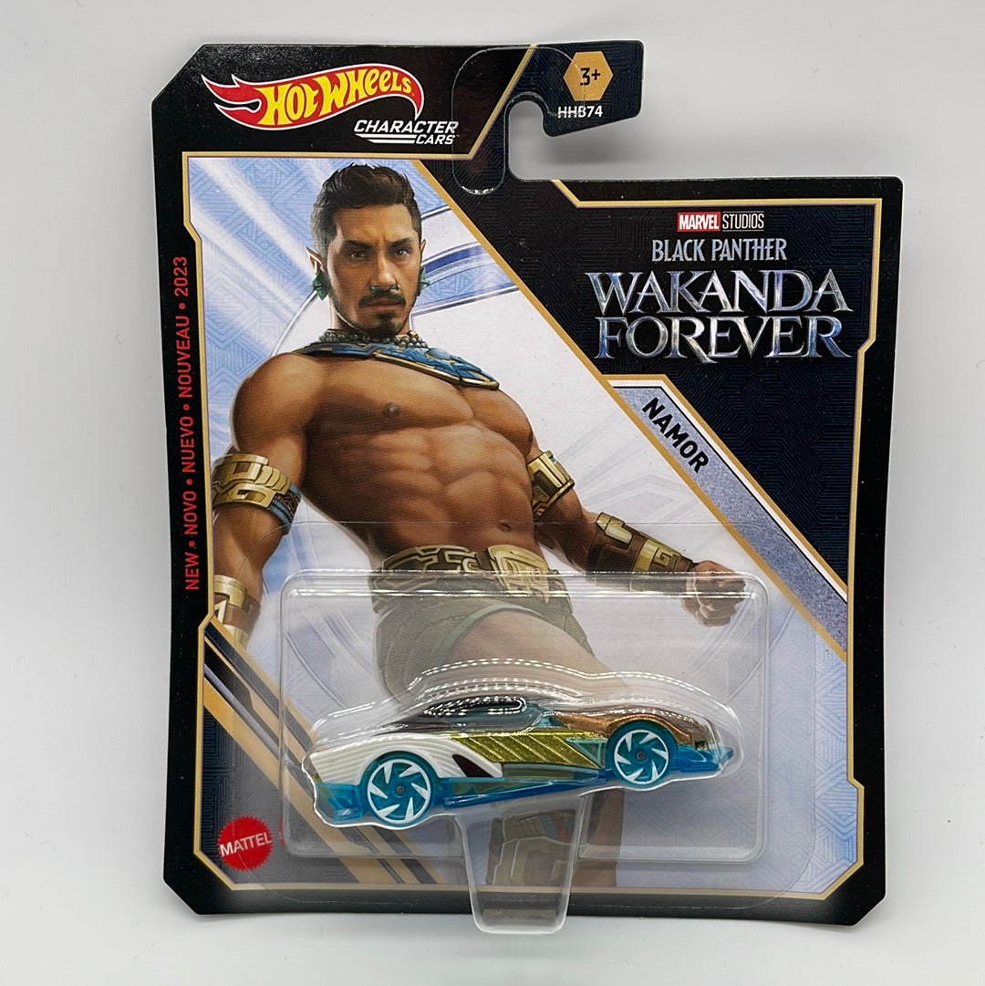 Hot Wheels Character Cars - Marvel Studios Series - Black Panther Wakanda Forever - Namor