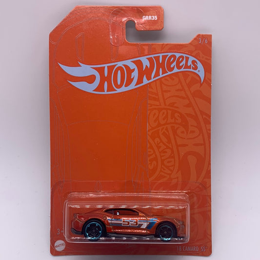 Hot Wheels Mainline - 2021 53rd Anniversary - Orange & Blue ‘18 Camaro SS