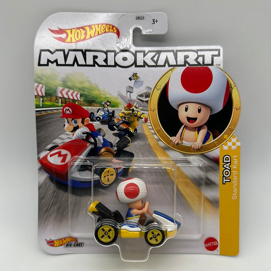 Hot Wheels Mario Kart - Character Kart - Toad and Standard Kart