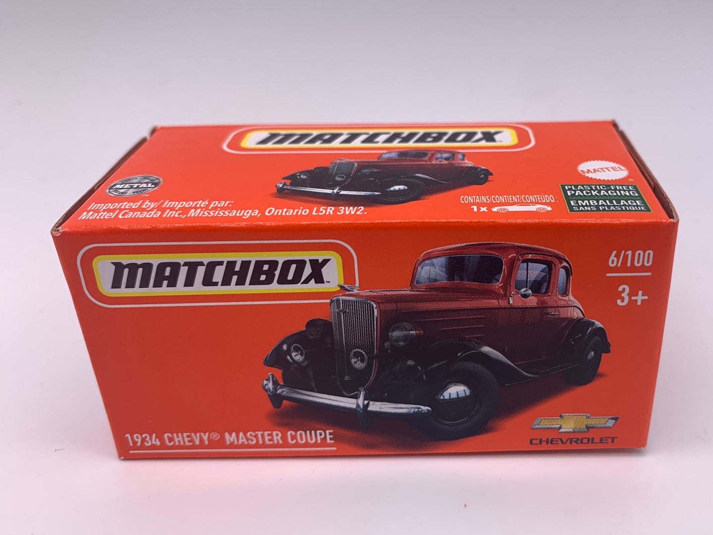 Matchbox Power Grabs - #6/100 - 1934 Chevy Master Coupe