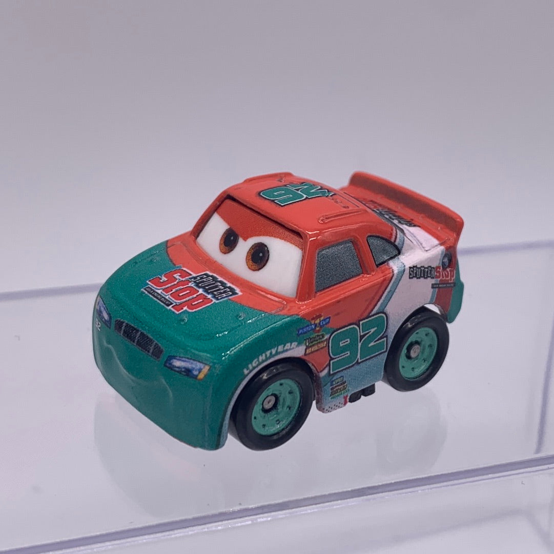 Disney Pixar Cars Movie Metal Mini Racers - Loose Murray Clutchburn Sputter Stop #92 Piston Cup Racer