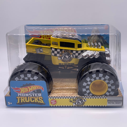 Hot Wheels 2021 Series Taxi Monster Trucks - Metal Body Die-Cast 1:24 Scale Bone Shaker