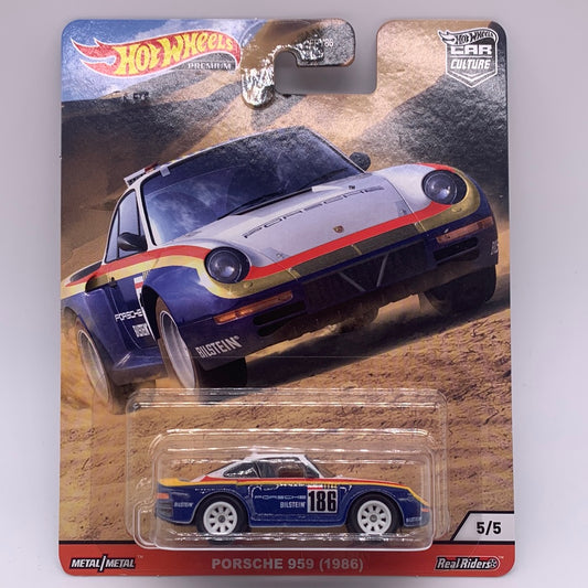 Hot Wheels Car Culture Premium - Wild Terrain Series Single - #5/5 - Porsche 959 (1986)