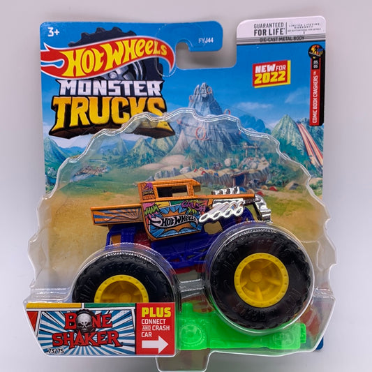 Hot Wheels Monster Trucks - 2022 Comic Book Crashers Series #73/75 - Bone Shaker