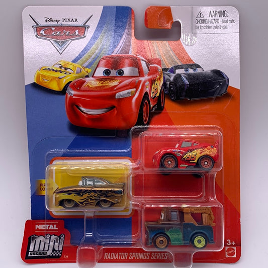 Disney Pixar Cars Movie - Metal Mini Racers 3 Pack - Radiator Springs Series