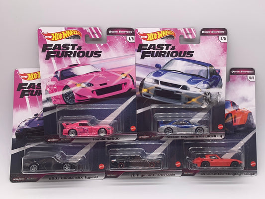 Hot Wheels Premium - Fast & Furious - Quick Shifters Series Set of 5