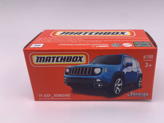 Matchbox Power Grabs - #6/100 - Blue ‘19 Jeep Renegade