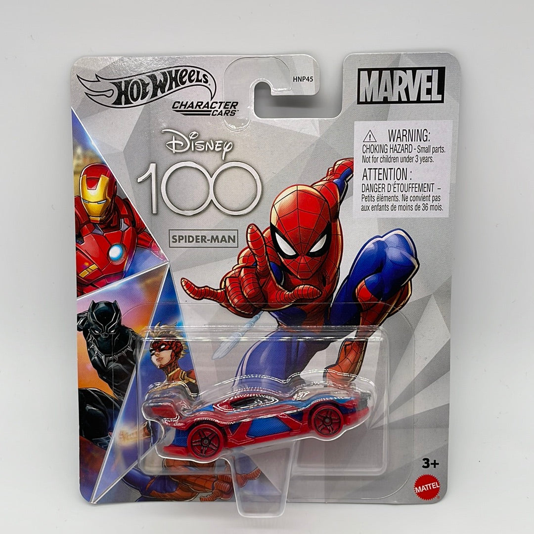 Hot Wheels Character Cars - Disney 100th Anniversary Series - Marvel - Spider-Man