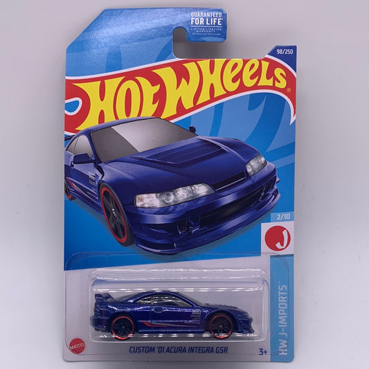 Hot Wheels Dollar General Exclusive Recolor - 2022 D Case - Custom ‘01 Acura Integra GSR