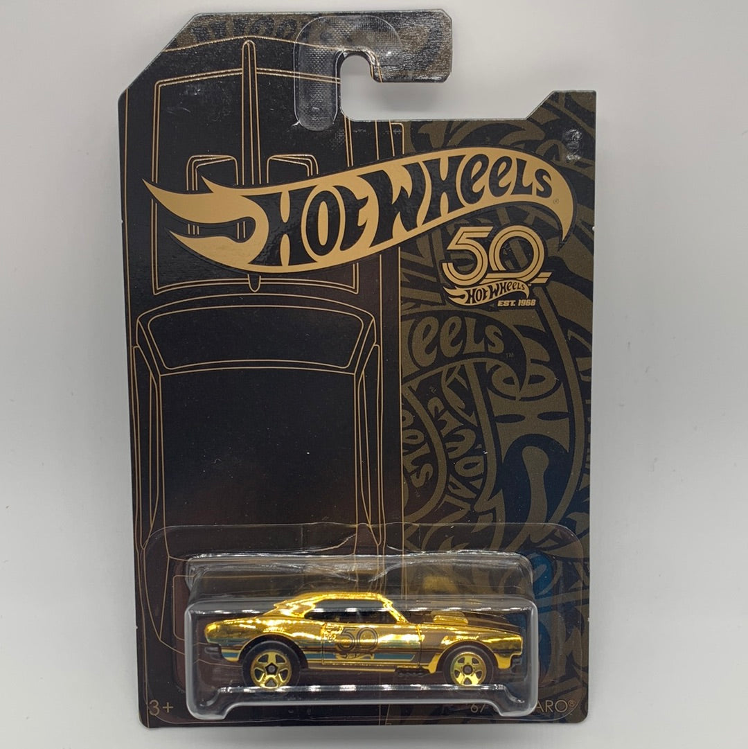 Hot Wheels Mainline - 2018 50th Anniversary - Black & Gold ‘67 Camaro Chase Car