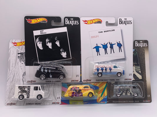 Hot Wheels Premium - Pop Culture Beatles Series 2 Set of 5