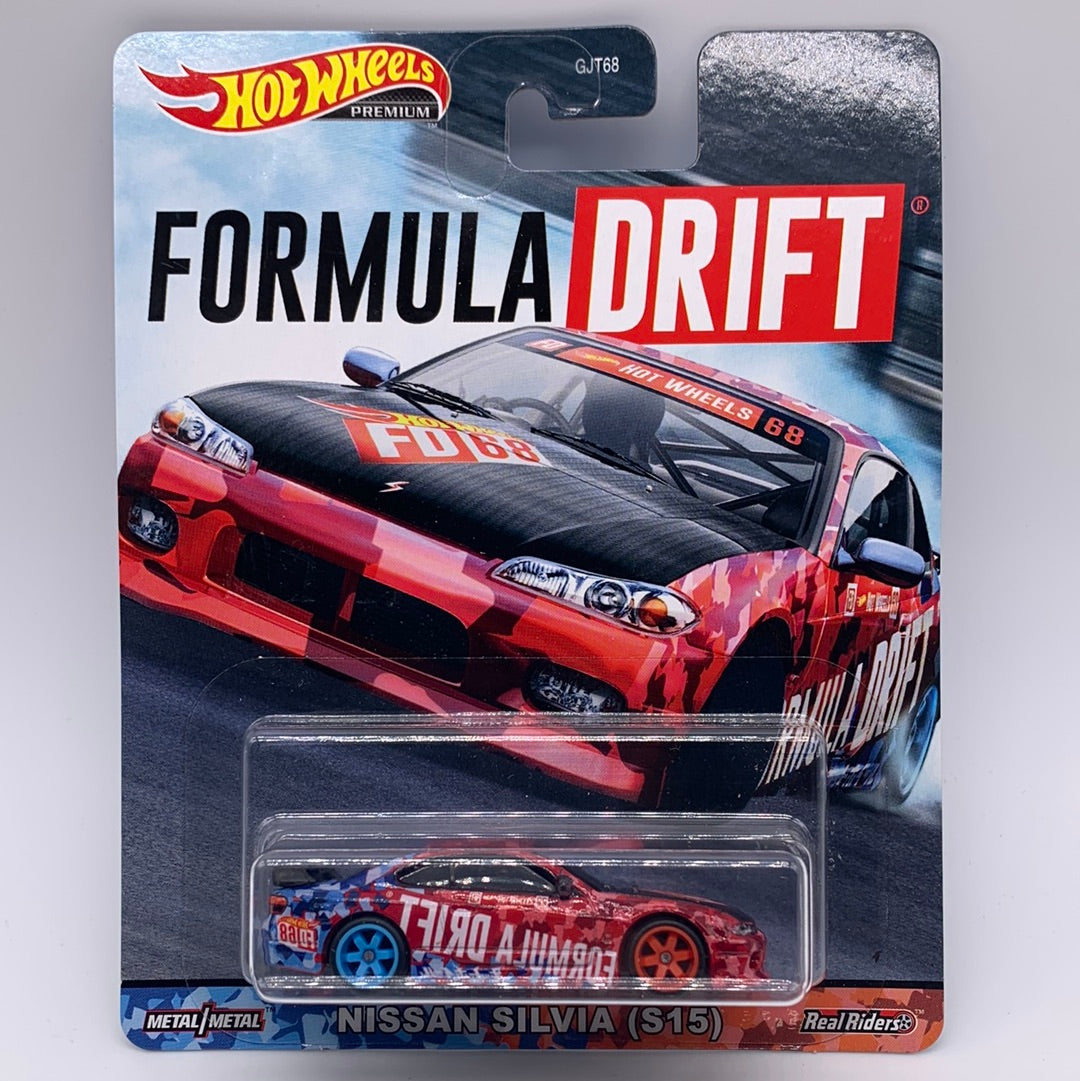 Hot Wheels Boulevard Premium - Card Variation Red & Blue Formula Drift Nissan Silvia (S15)