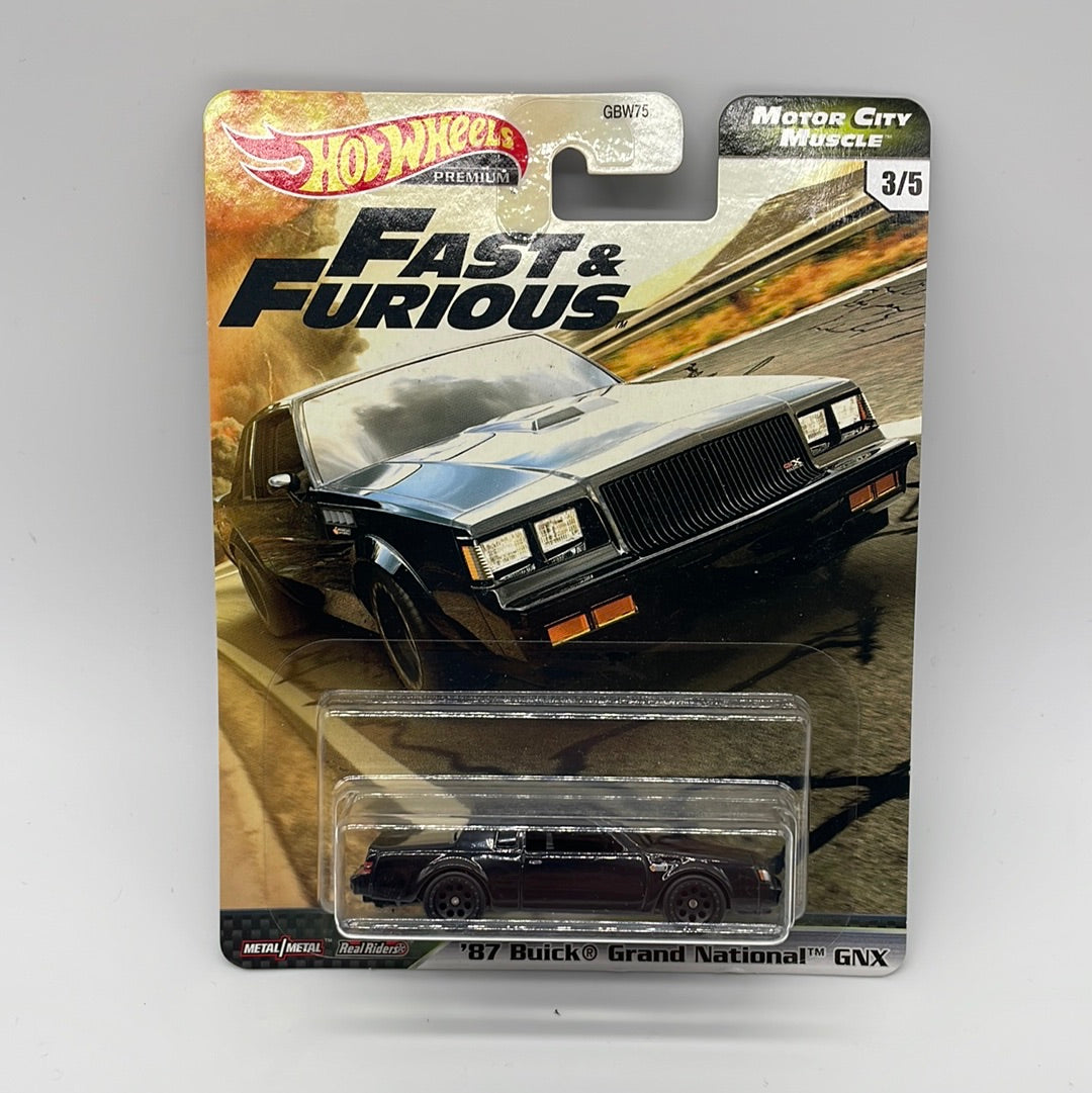 Hot Wheels Premium - Fast & Furious - Motor City Muscle Series # 3/5 - ‘87 Buick Grand National GNX