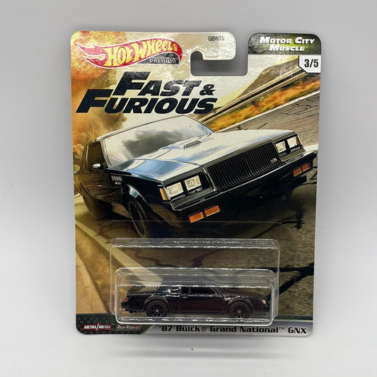 Hot Wheels Premium - Fast & Furious - Motor City Muscle Series # 3/5 - ‘87 Buick Grand National GNX