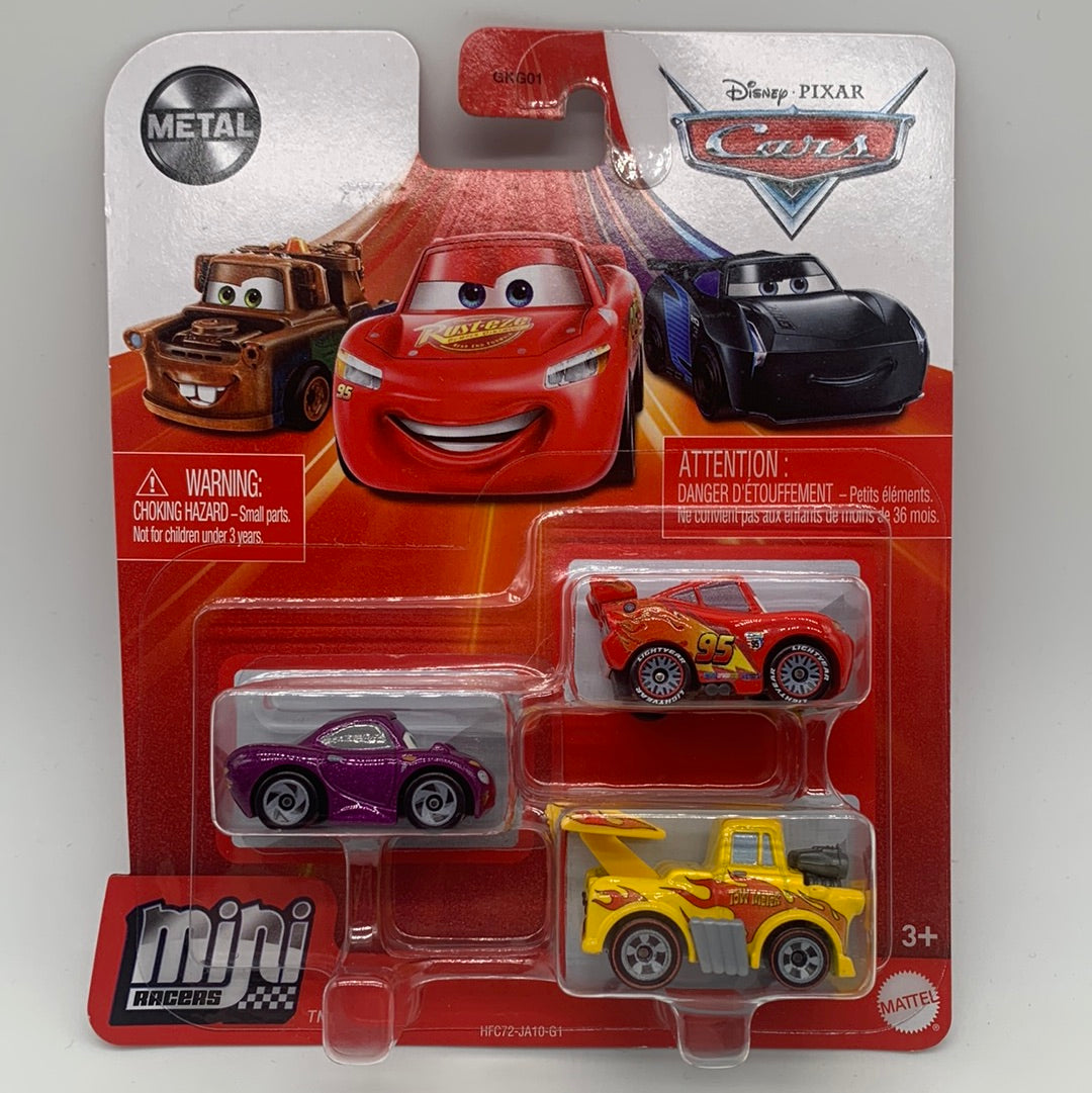 Disney Pixar Cars Movie - Metal Mini Racers 3 Pack - 2021 Cars 2 (Holl ...