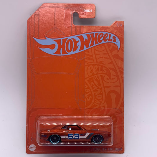 Hot Wheels Mainline - 2021 53rd Anniversary - Orange & Blue ‘70 Dodge Hemi Challenger