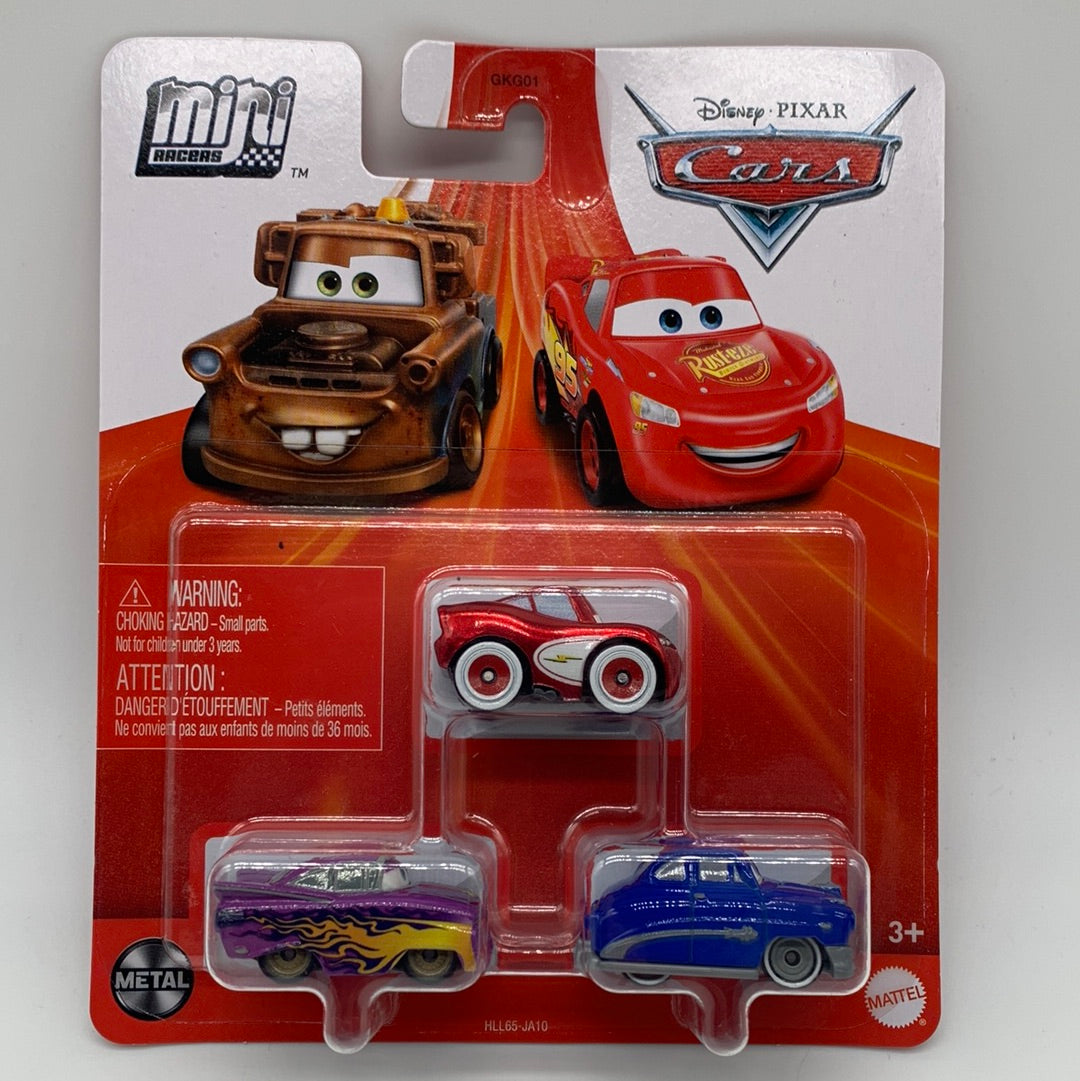 Disney Pixar Cars Movie - Metal Mini Racers 3 Pack - 2022 Radiator Springs (w/ Ramone, Cruisin’ Lightning & Doc Hudson)