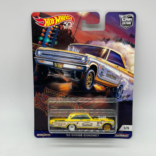 Hot Wheels Car Culture Premium - 2018 Drag Strip Demons Series - #3/5 - ‘65 Dodge Coronet