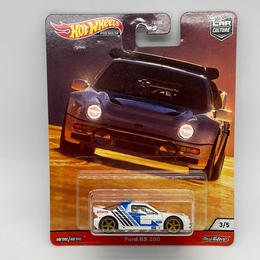 Hot Wheels Car Culture Premium - Thrill Climbers Series Single - #3/5 - Ford RS 200