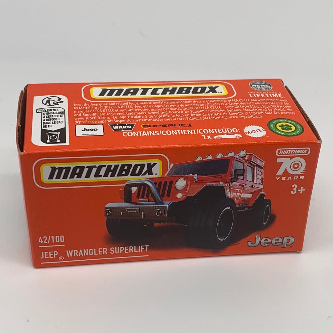 Matchbox Power Grabs - 70 Years #42/100 - Jeep Wrangler Superlift