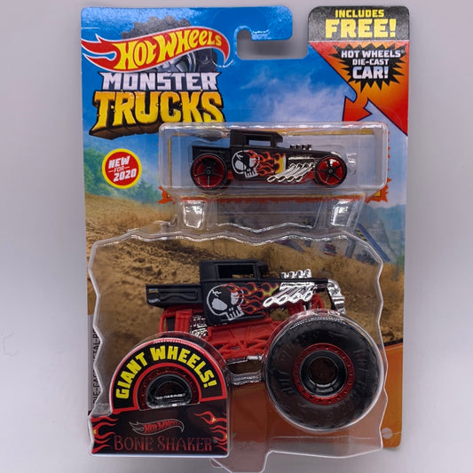 Hot Wheels Monster Trucks - 2020 Ultimate Combo 2 Pack - Bone Shaker Truck w/ Bone Shaker Car