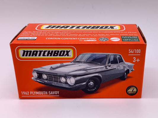 Matchbox Power Grabs - #54/100 - 1962 Plymouth Savoy