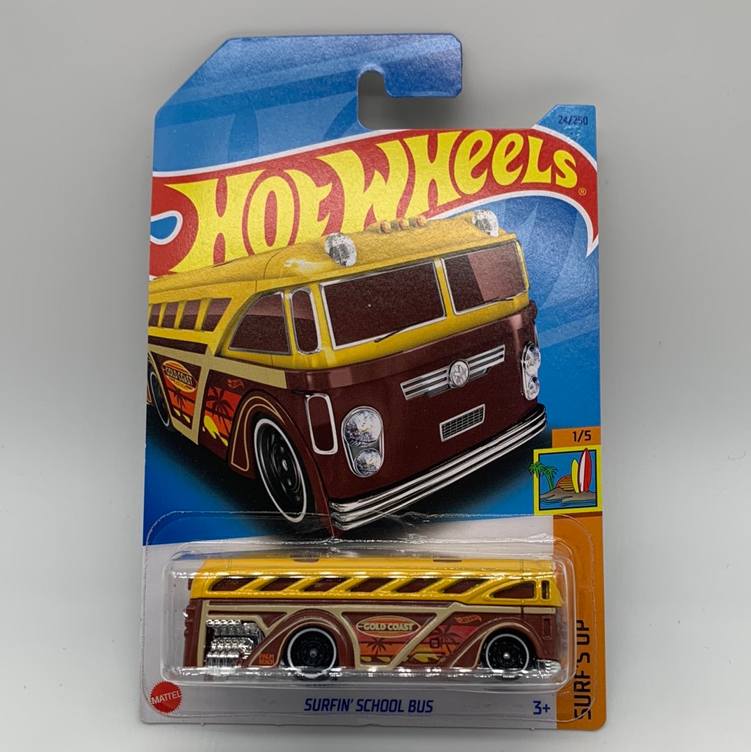 Hot Wheels Mainline - 2023 A Case International Cards - Surfin’ School Bus